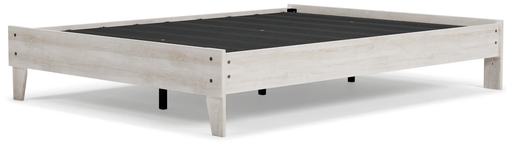 Shawburn - Whitewash - Queen Platform Bed - Image 5