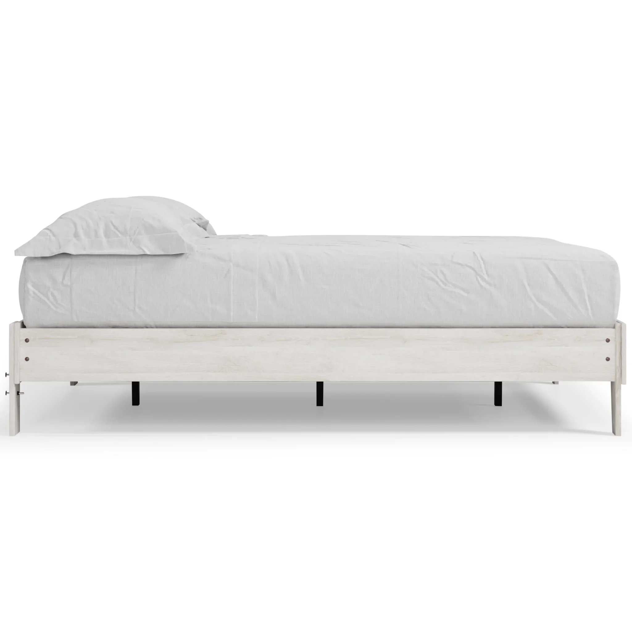 Shawburn - Whitewash - Queen Platform Bed - Image 8