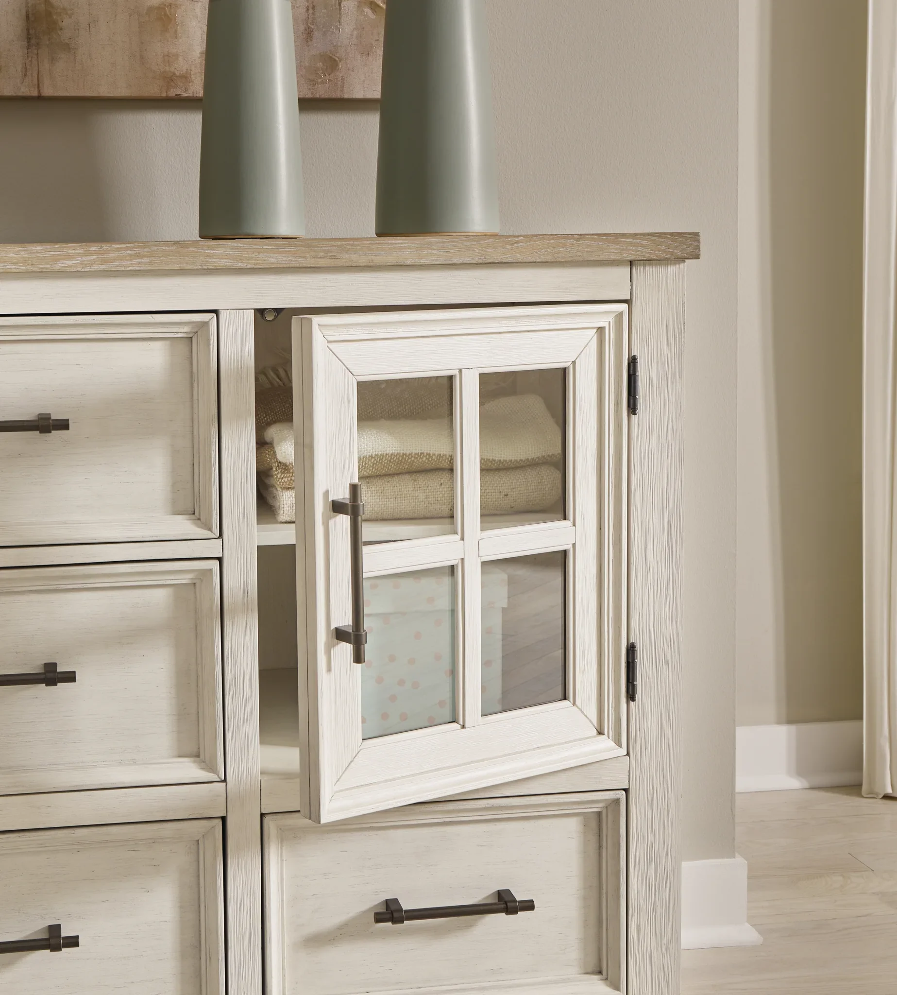 Shaybrock - Antique White / Brown - Dresser - Image 6