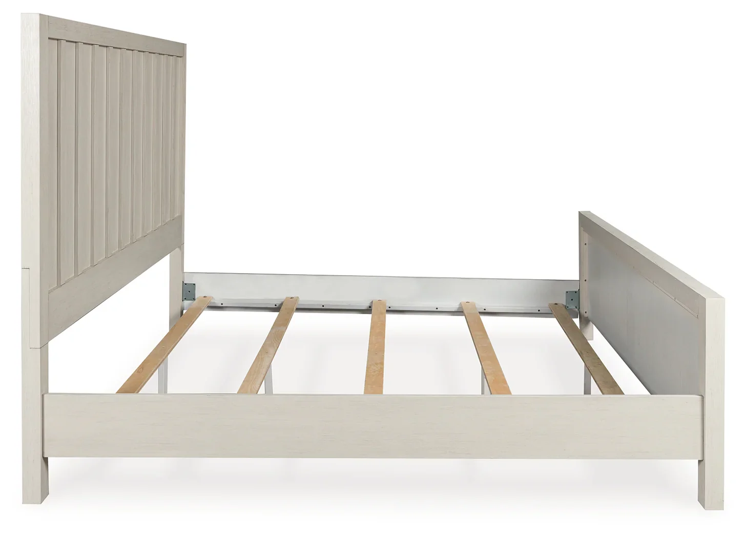 Shaybrock - Antique White - King Panel Bed - Image 3