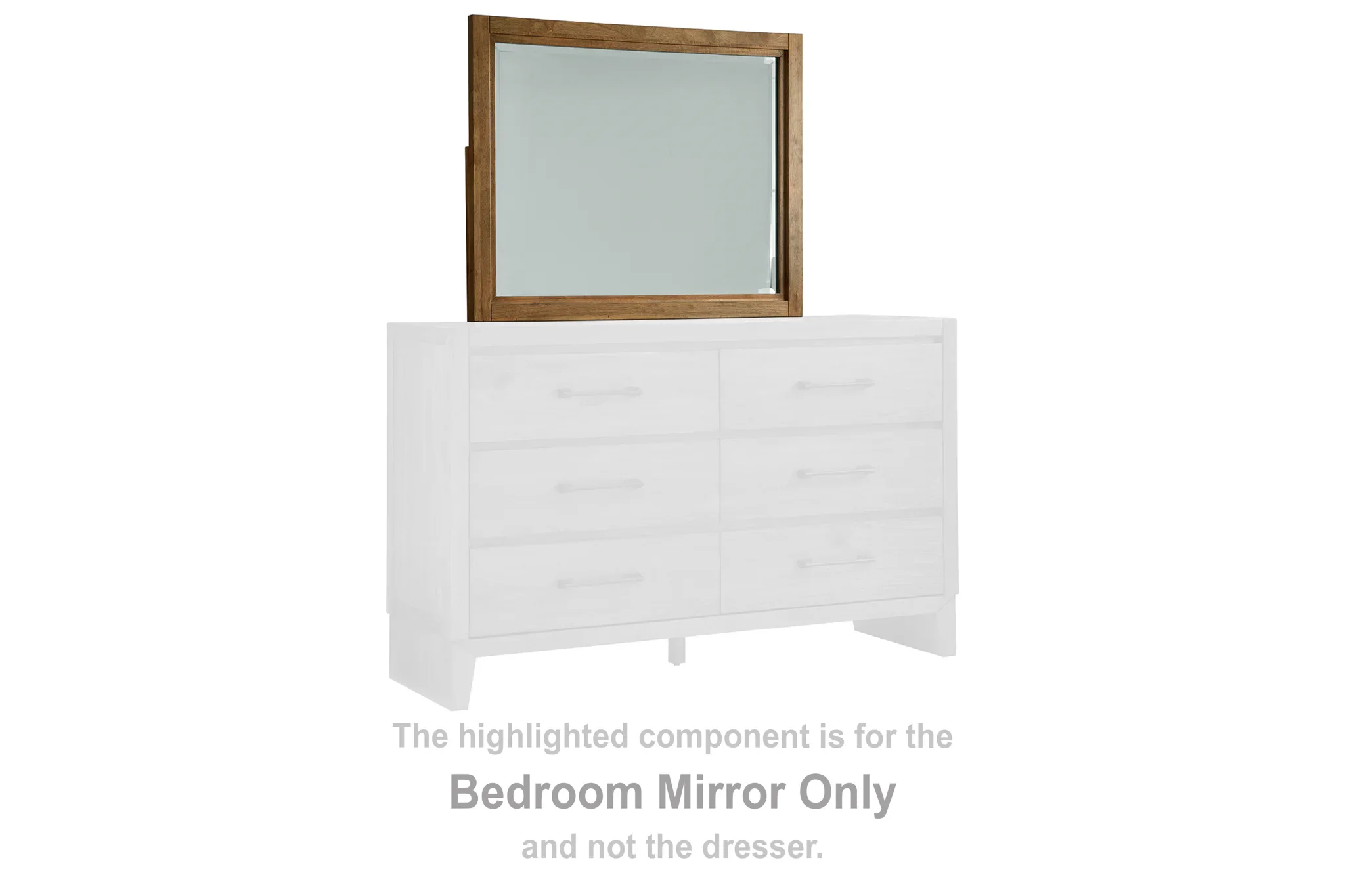 Sherbana - Light Brown - Bedroom Mirror - Image 2