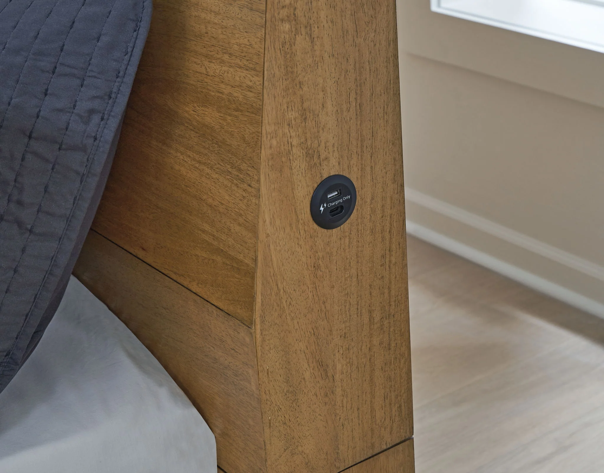 Sherbana - Light Brown - King Panel Bed - Image 5