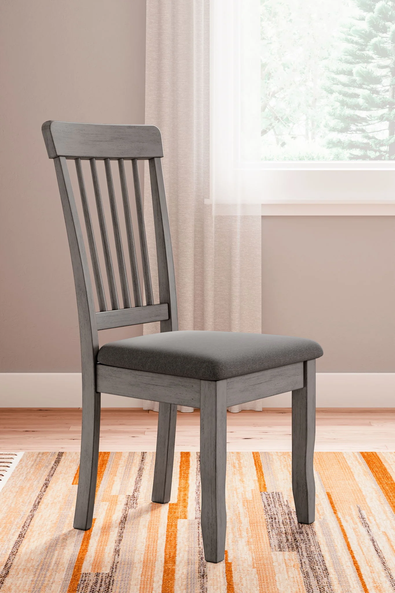 Shullden - Gray - 5 Pc. - Drop Leaf Table, 4 Side Chairs - Image 4