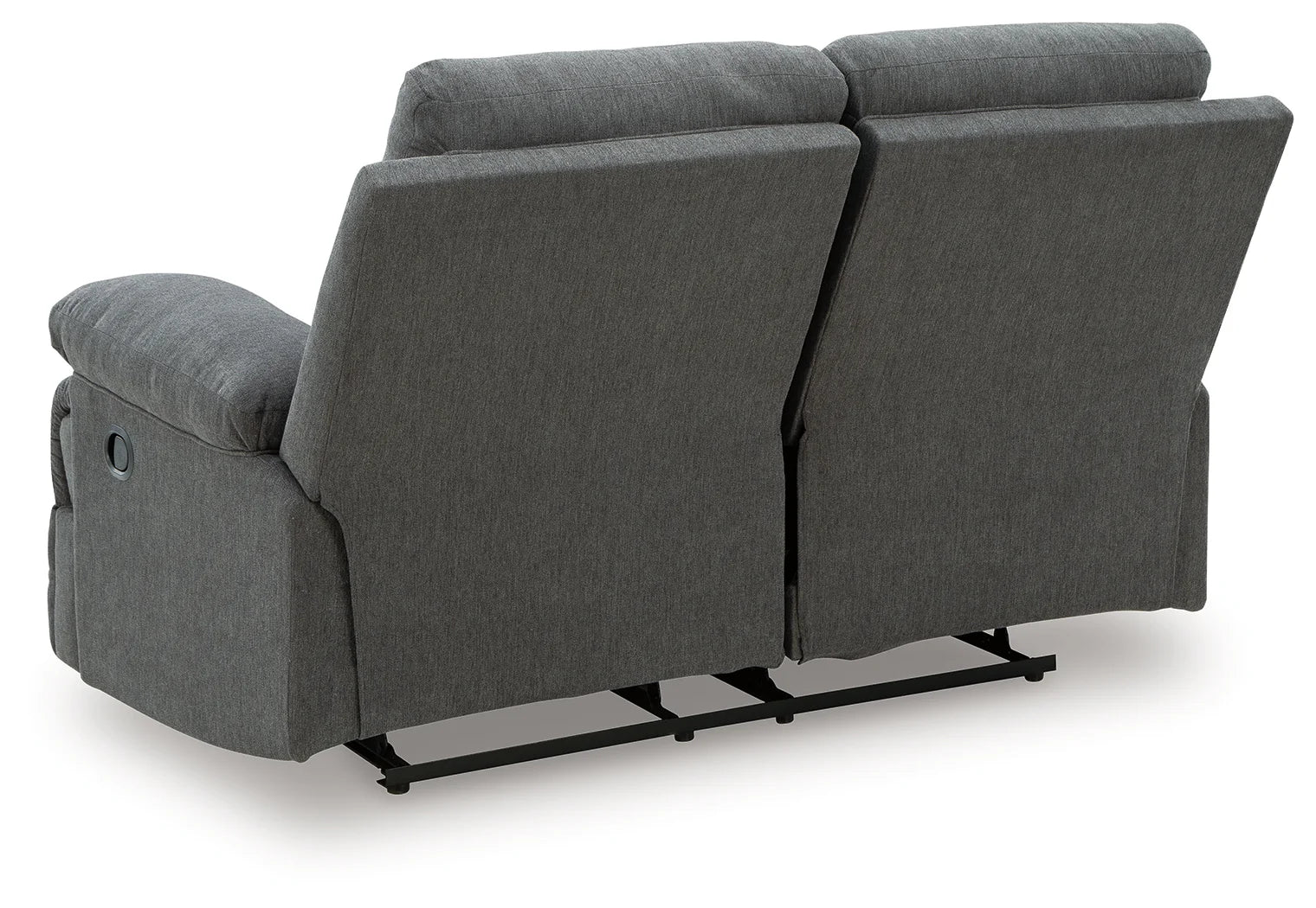 Side-Swipe - Charcoal - Reclining Loveseat - Image 4