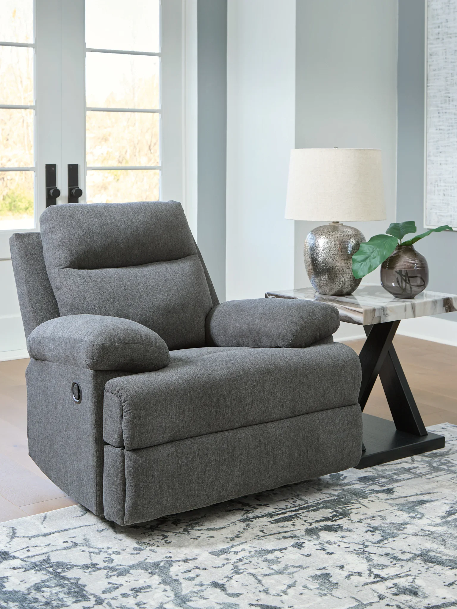 Side-Swipe - Charcoal - Rocker Recliner - Image 2