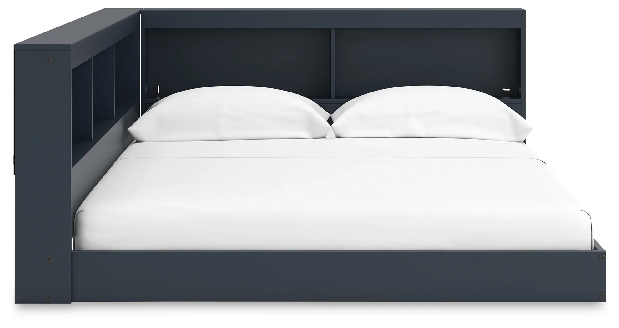 Simmenfort - Navy Blue - Full Bookcase Storage Bed - Image 5