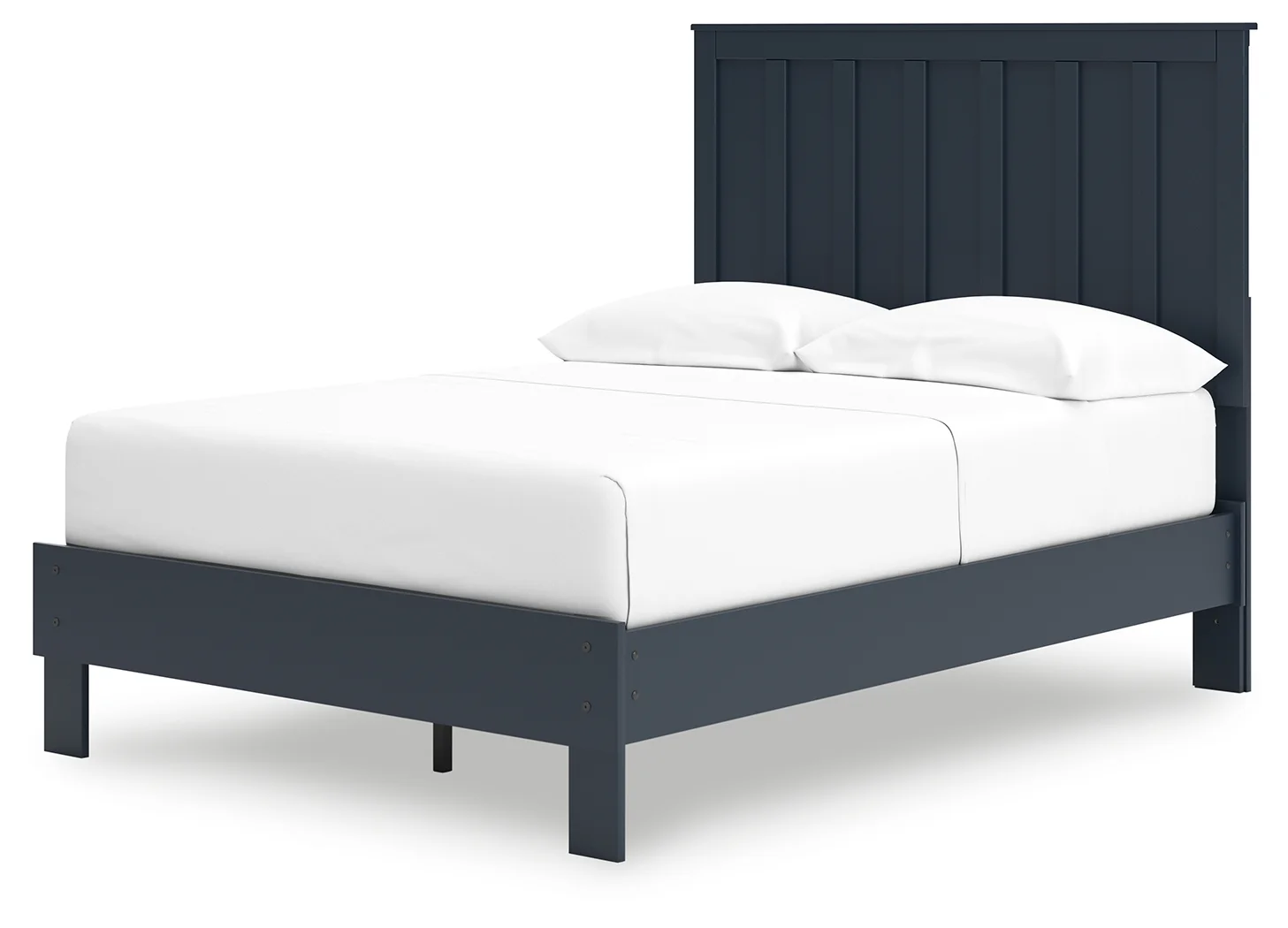 Simmenfort - Navy Blue - Full Platform Bed With Panel Headboard - Image 3