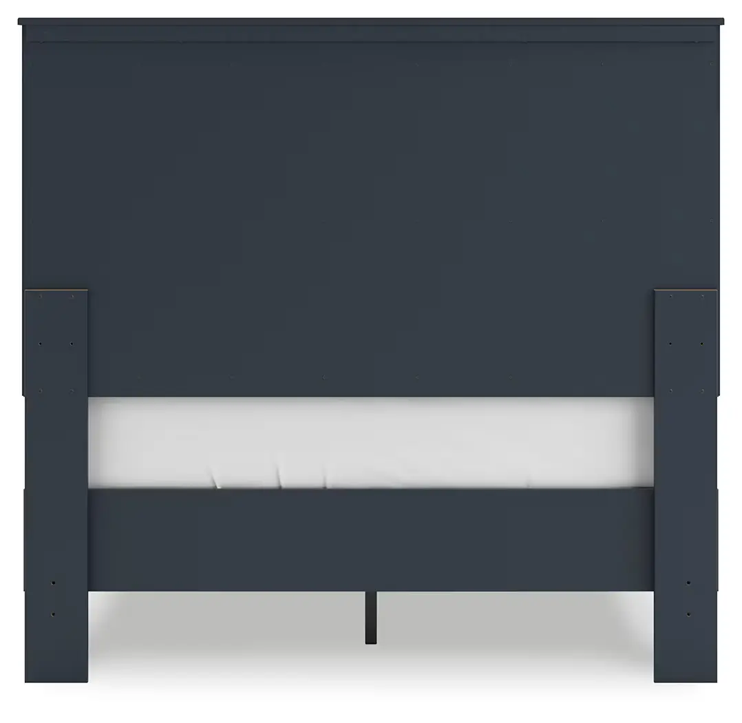 Simmenfort - Navy Blue - Full Platform Bed With Panel Headboard - Image 6