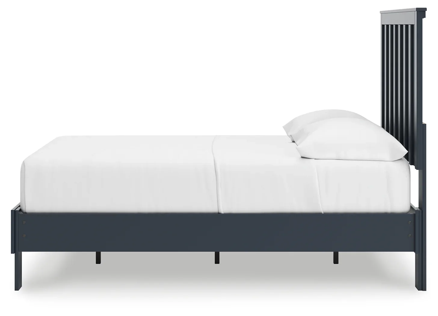 Simmenfort - Navy Blue - Full Platform Bed With Panel Headboard - Image 7