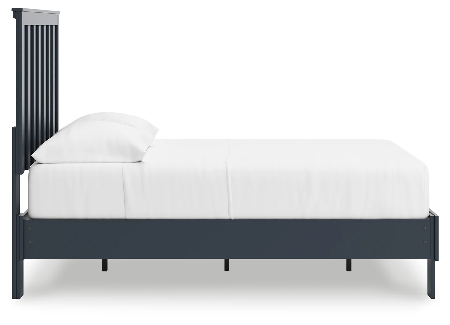 Simmenfort - Navy Blue - Full Platform Bed With Panel Headboard - Image 8