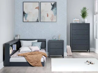 Simmenfort - Navy Blue - Twin Bookcase Storage Bed - Image 10