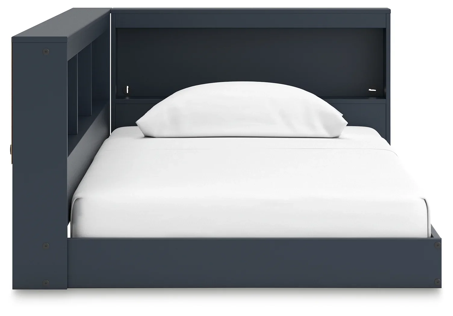Simmenfort - Navy Blue - Twin Bookcase Storage Bed - Image 5