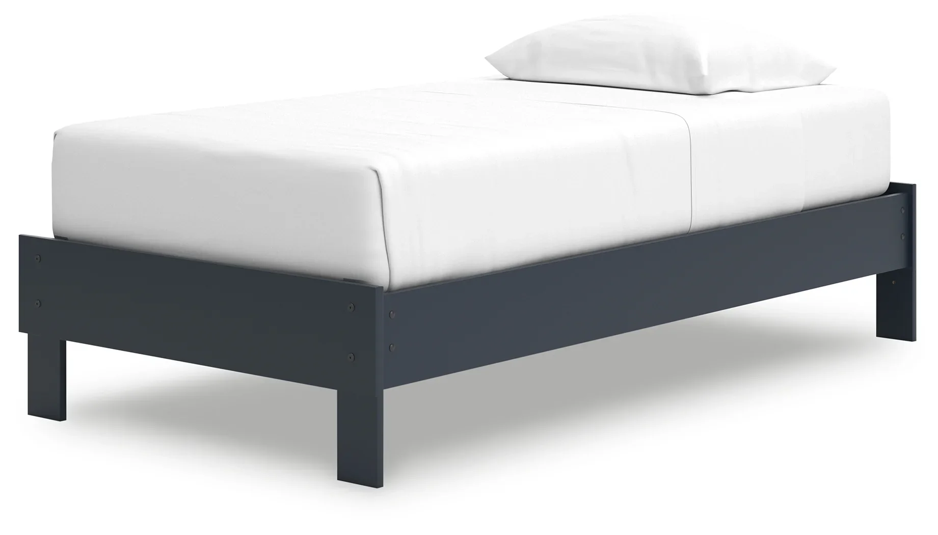 Simmenfort - Navy Blue - Twin Platform Bed - Image 3