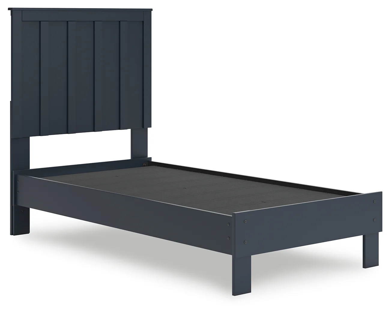 Simmenfort - Navy Blue - Twin Platform Bed With Panel Headboard - Image 4