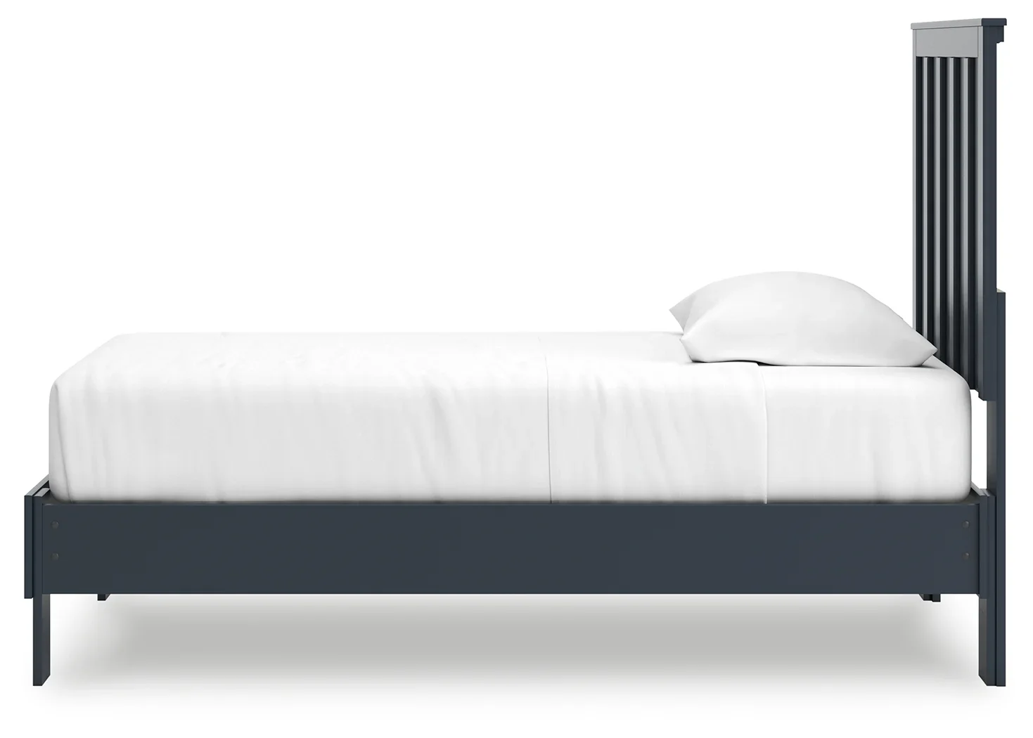 Simmenfort - Navy Blue - Twin Platform Bed With Panel Headboard - Image 7