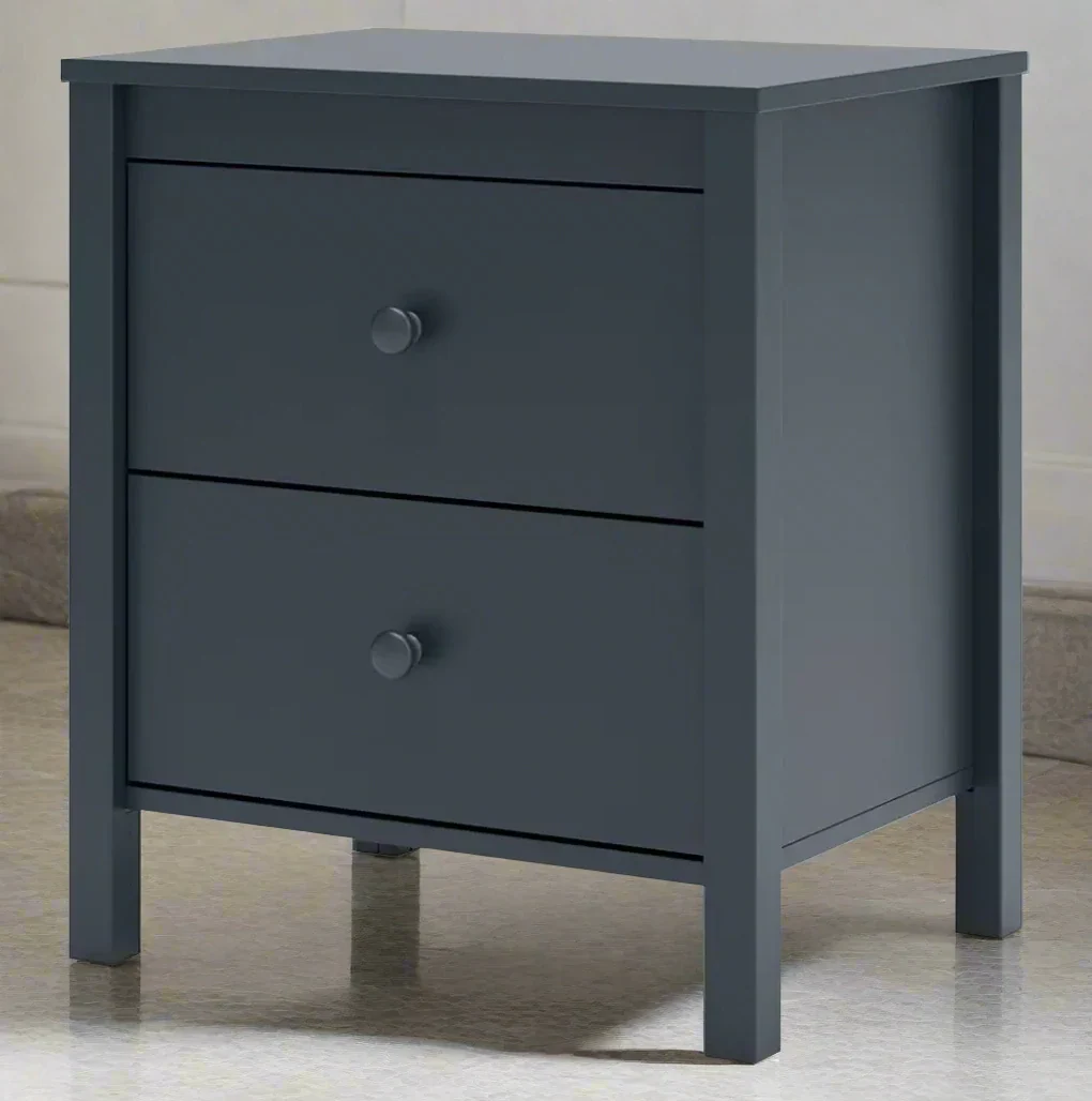 Simmenfort - Navy Blue - Two Drawer Night Stand - Image 2