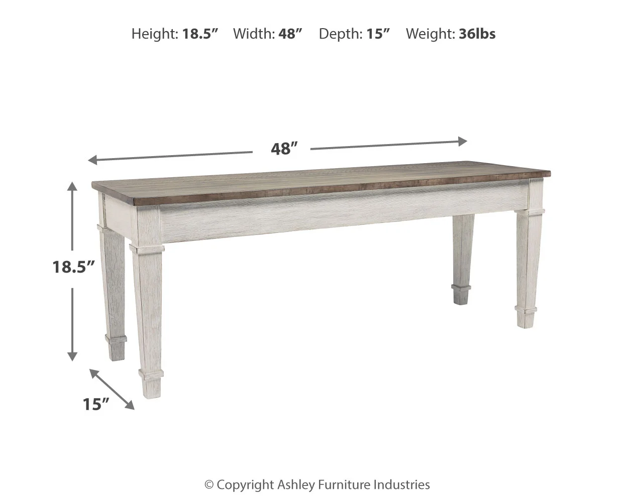 Skempton - White - Storage Bench - Image 4
