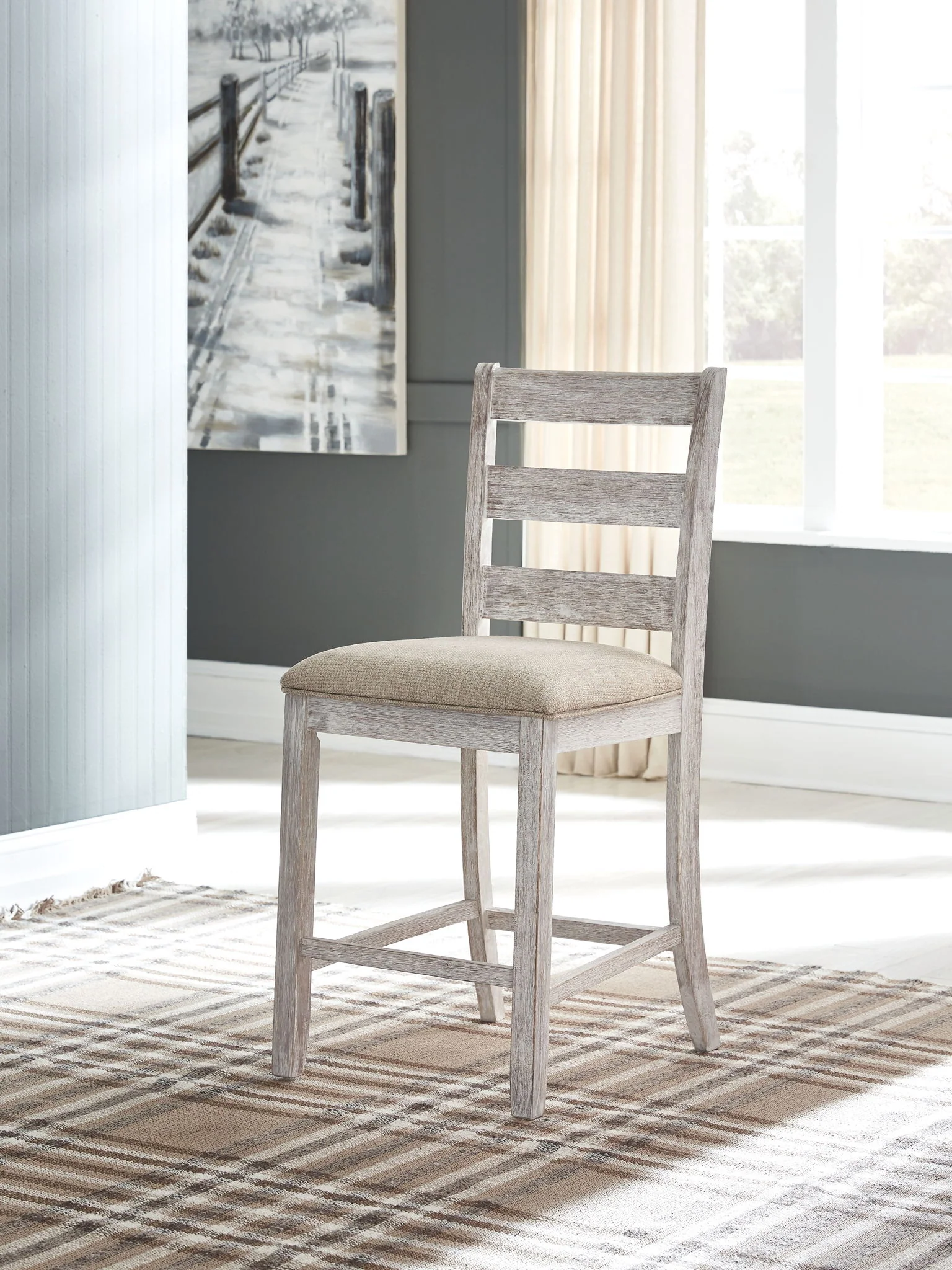 Skempton - White - Upholstered Barstool (Set of 2) - Image 2
