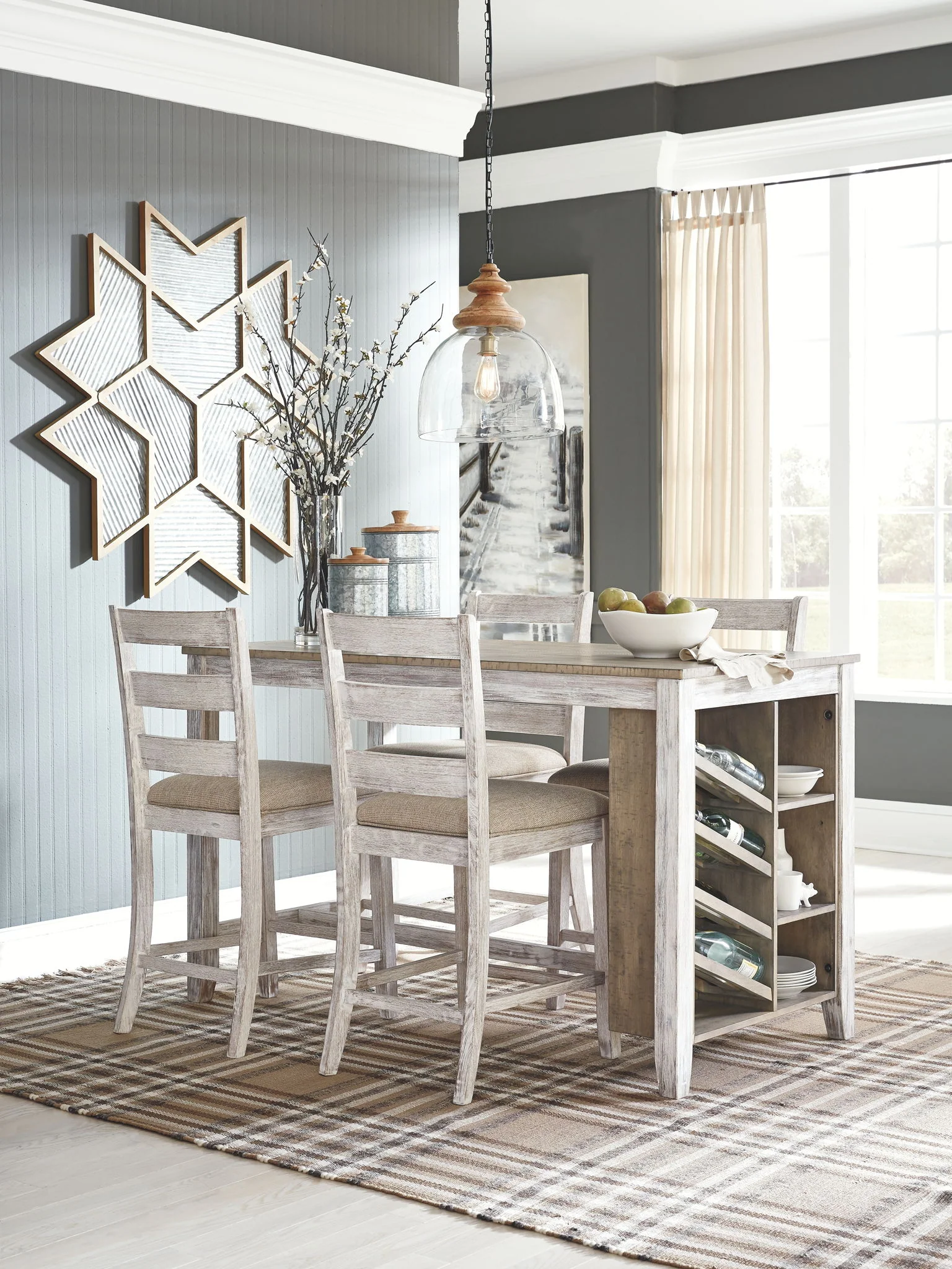 Skempton - White - Upholstered Barstool (Set of 2) - Image 3
