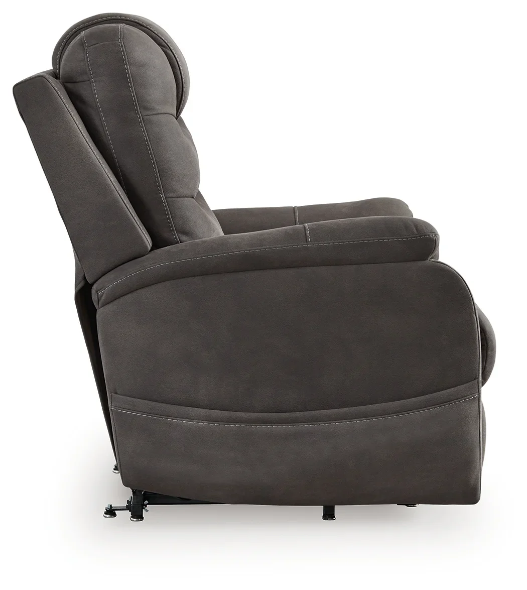 Snowfield - Gunmetal - Power Lift Recliner - Image 3
