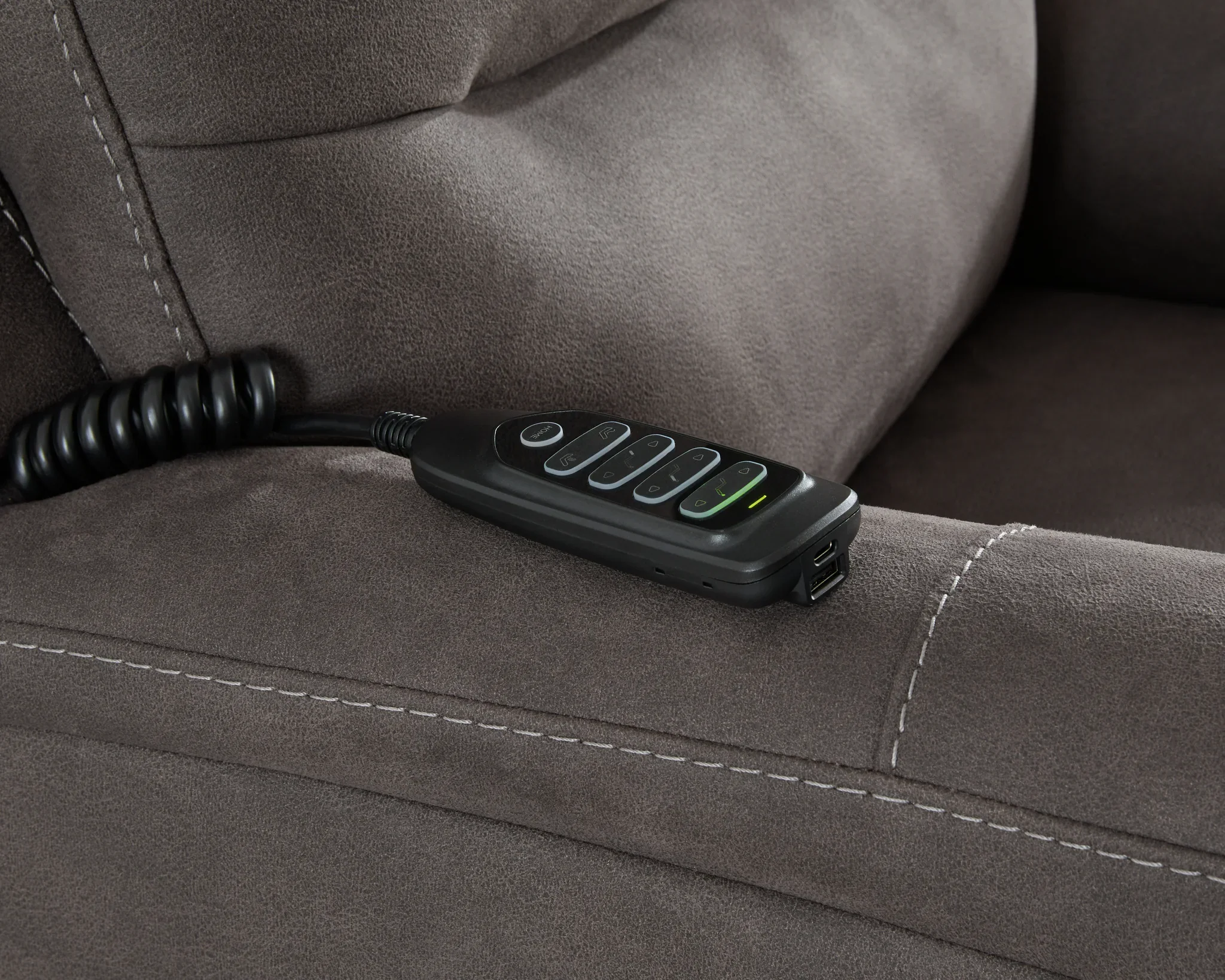 Snowfield - Gunmetal - Power Lift Recliner - Image 6