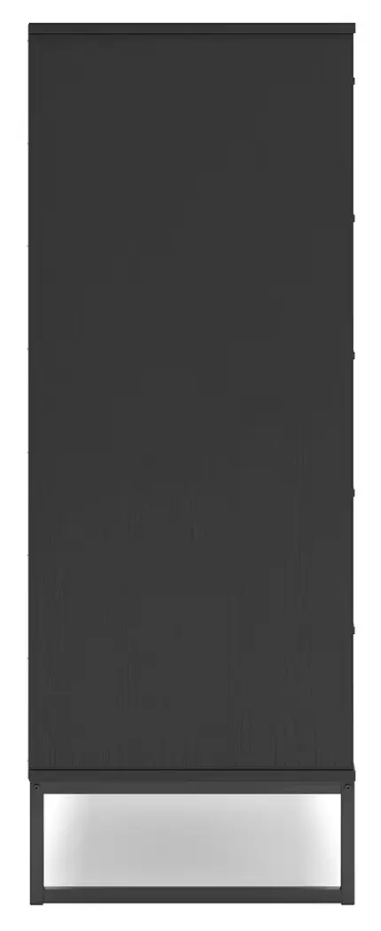 Socalle - Black - Five Drawer Chest - Image 9