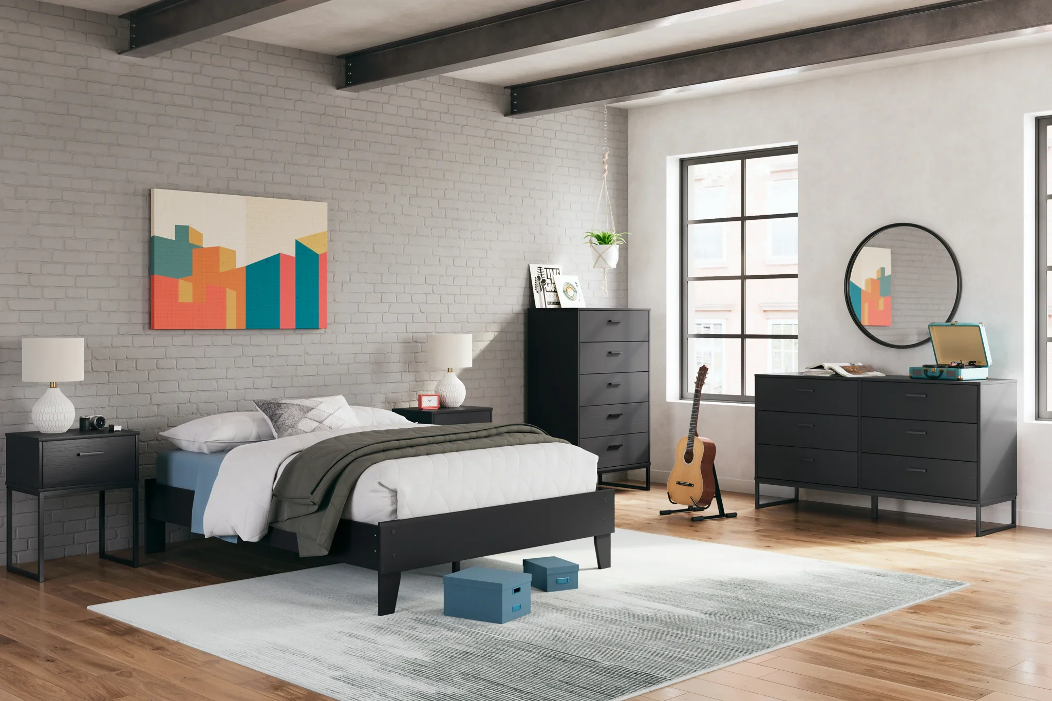 Socalle - Black - Full Platform Bed - Image 9
