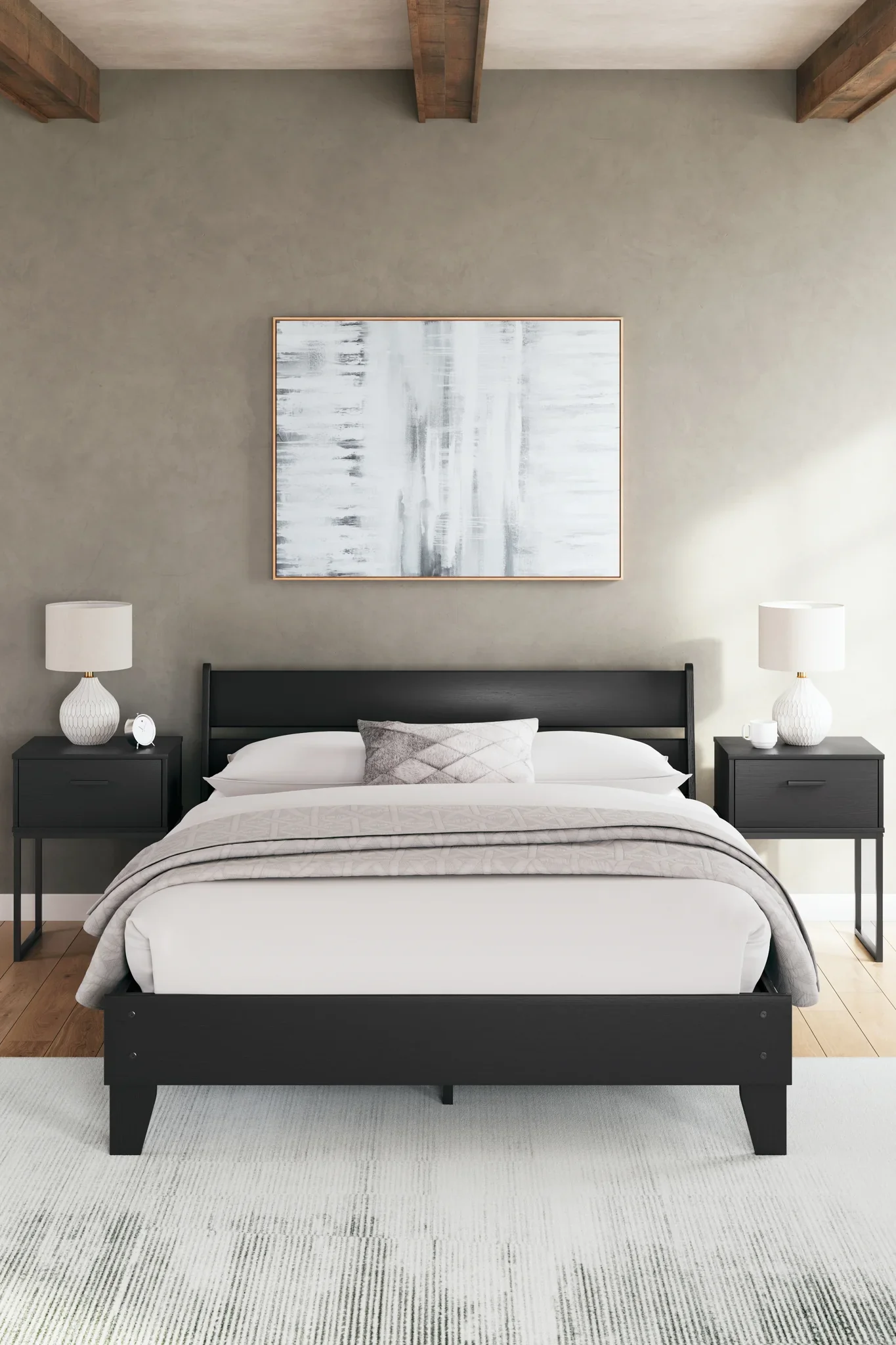 Socalle - Black - Queen Panel Platform Bed - Image 10