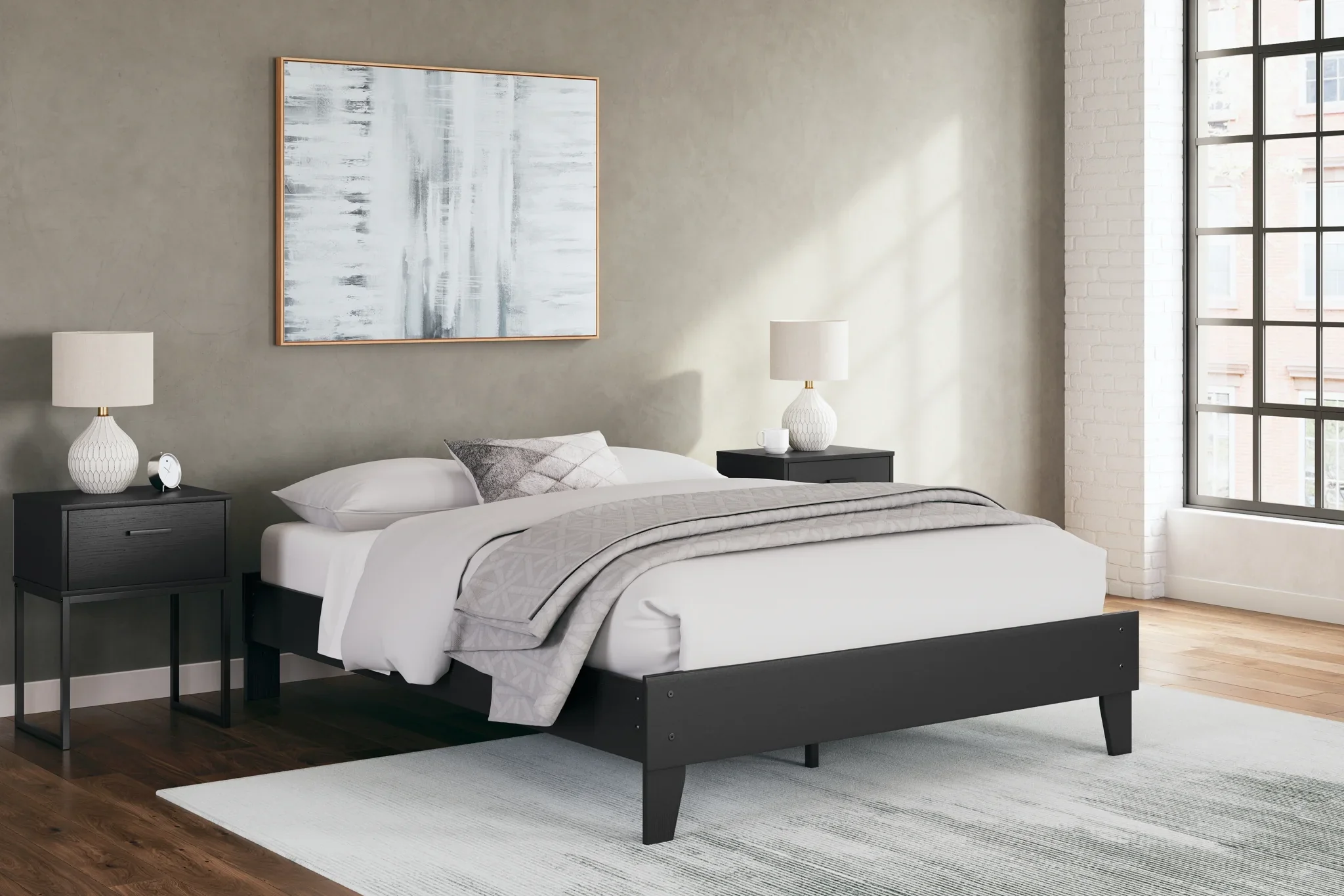 Socalle - Black - Queen Platform Bed - Image 2
