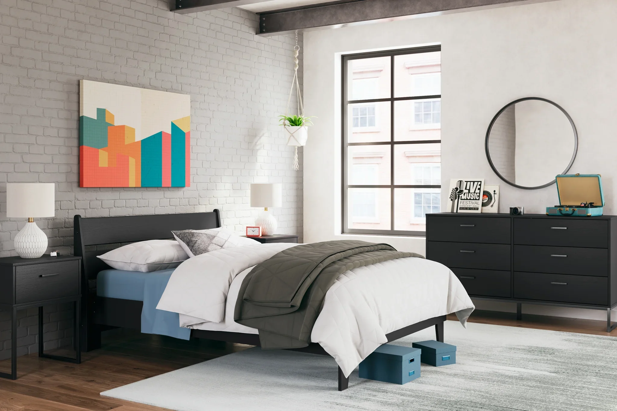 Socalle - Black - Six Drawer Dresser - Image 10