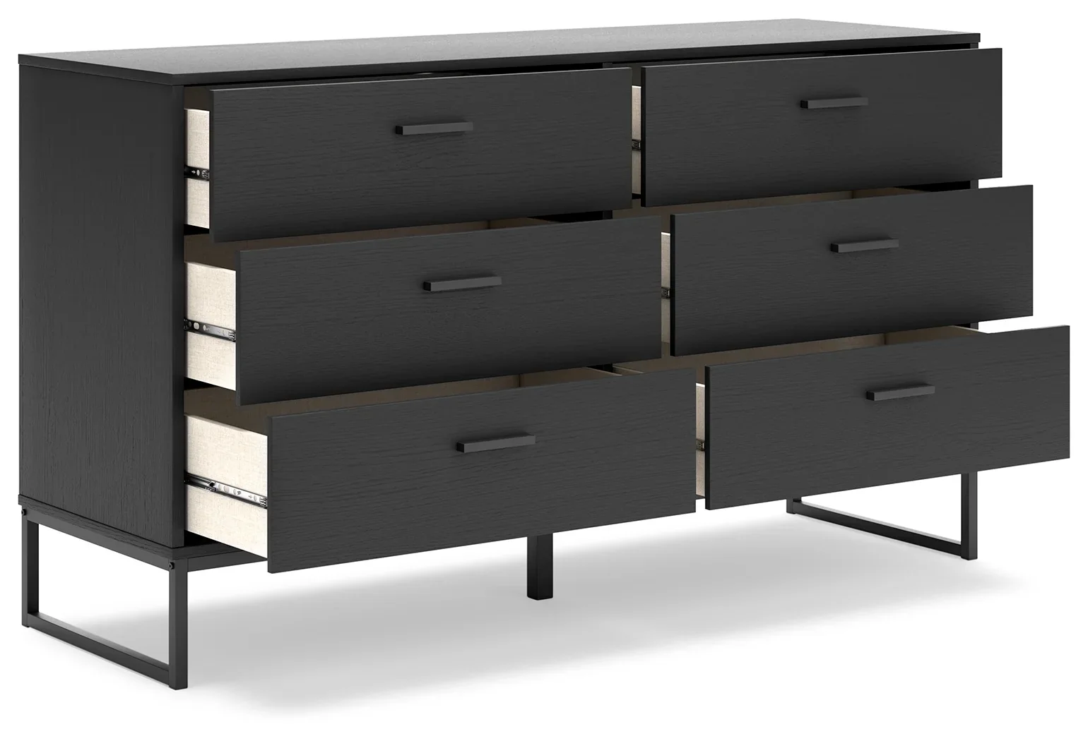 Socalle - Black - Six Drawer Dresser - Image 4