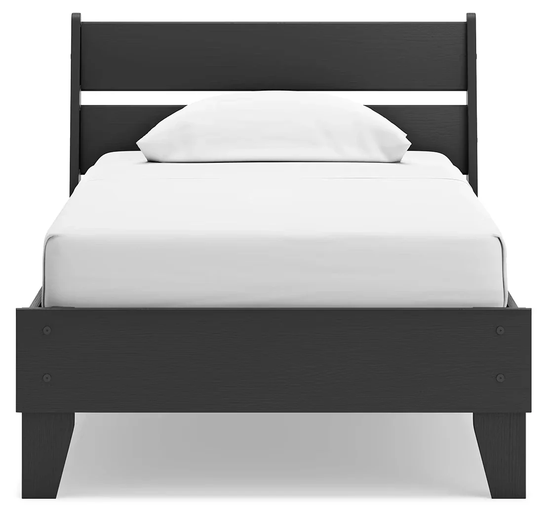 Socalle - Black - Twin Panel Platform Bed - Image 6
