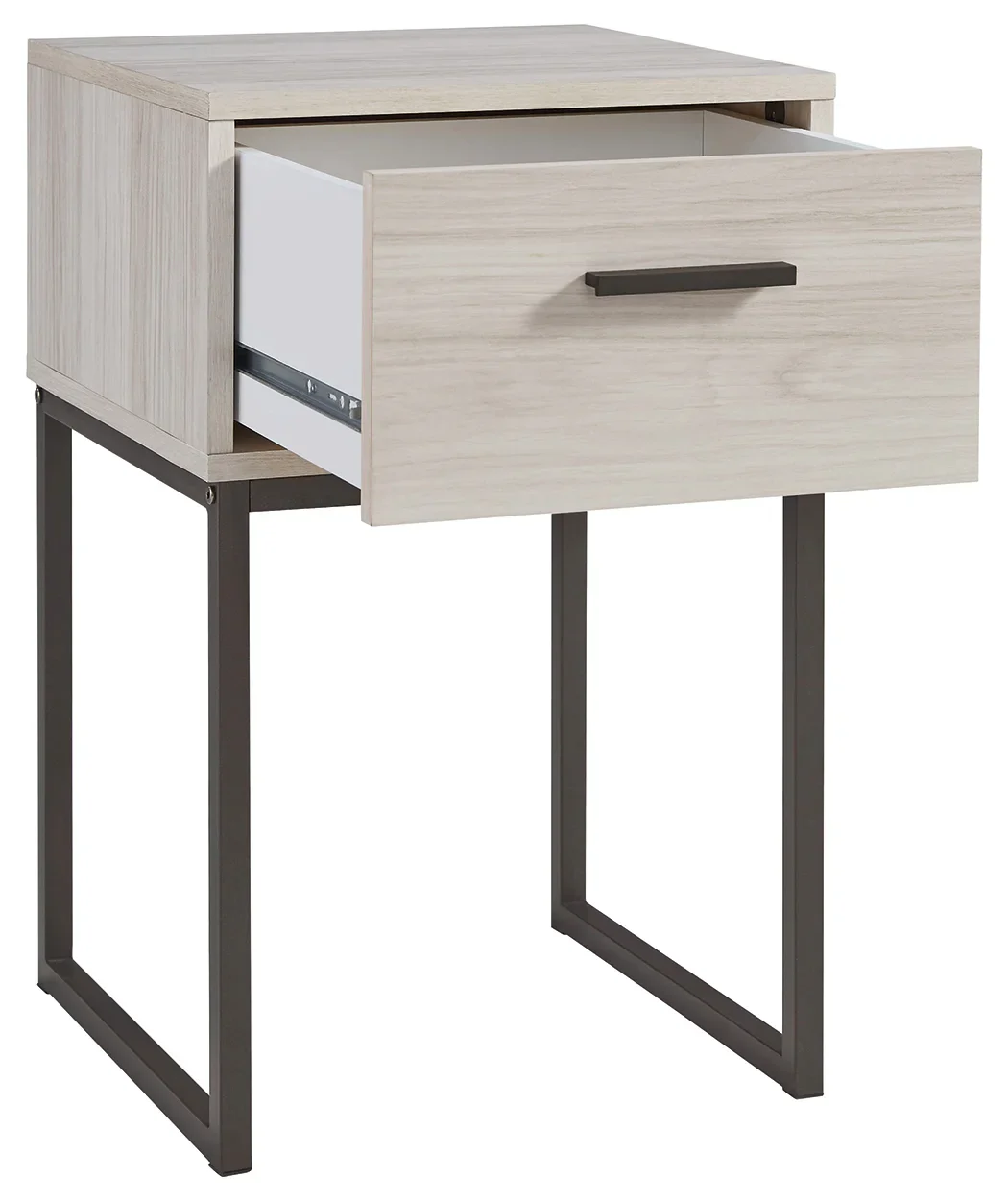 Socalle - Light Natural - One Drawer Night Stand - Vinyl-Wrapped - Image 3