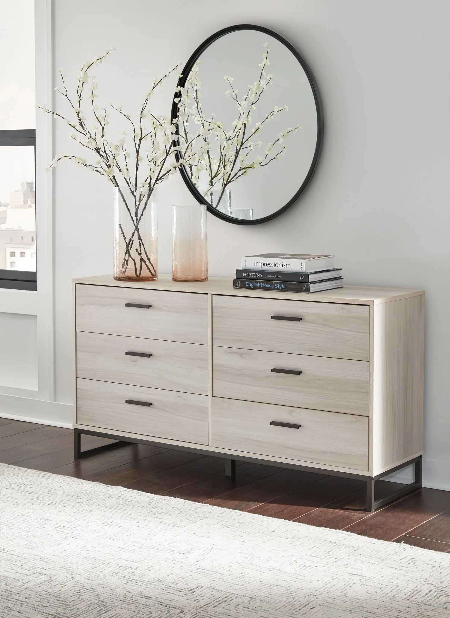 Socalle - Light Natural - Six Drawer Dresser - Vinyl-Wrapped - Image 6