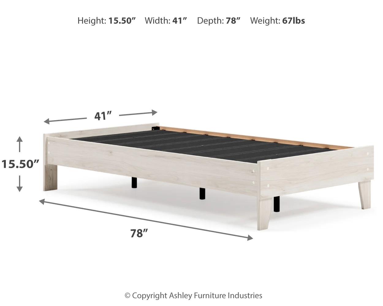 Socalle - Light Natural - Twin Platform Bed - Image 7
