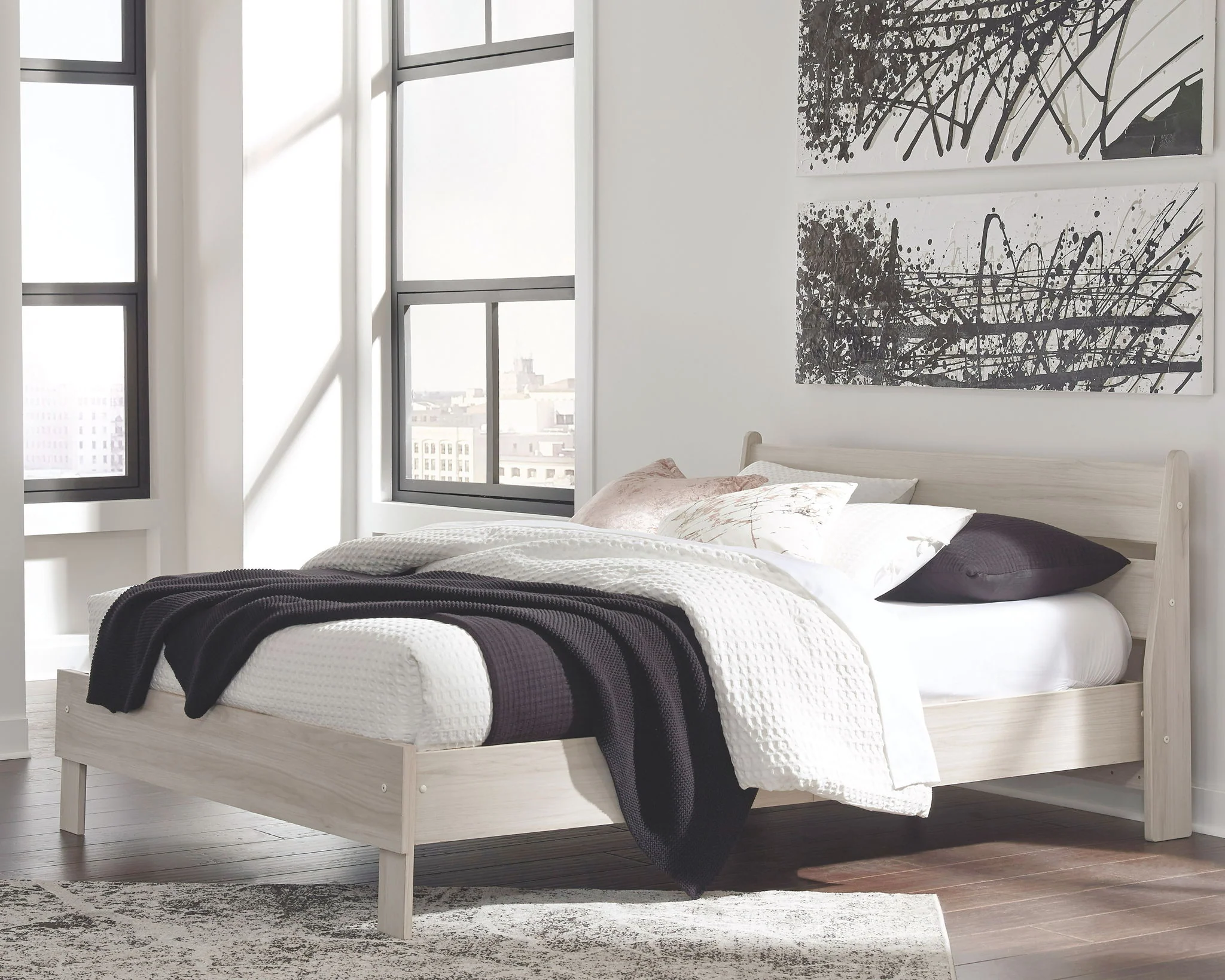 Socalle - Natural - Queen Panel Platform Bed - Image 2