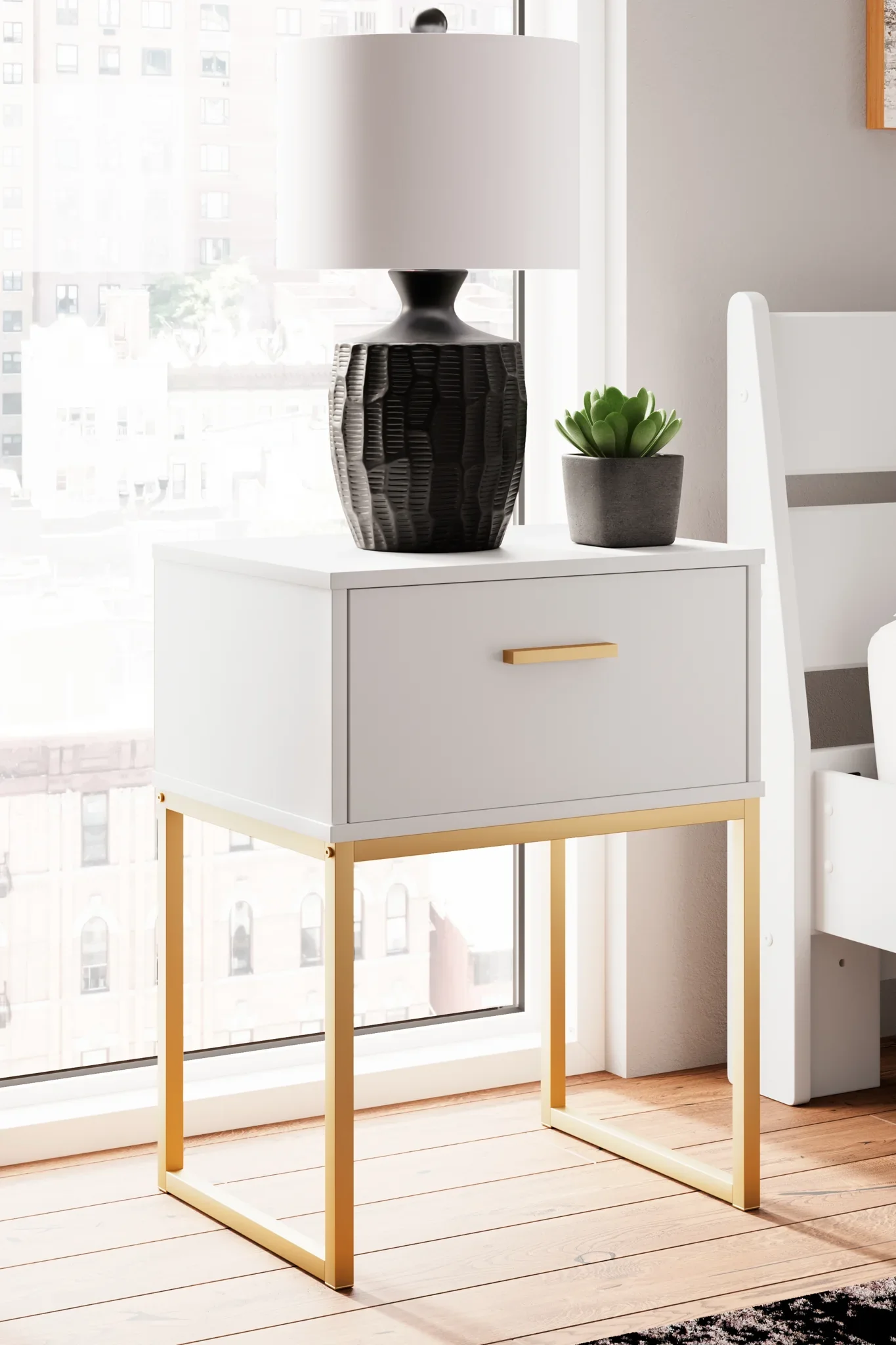 Socalle - Two-tone - One Drawer Night Stand - Image 2