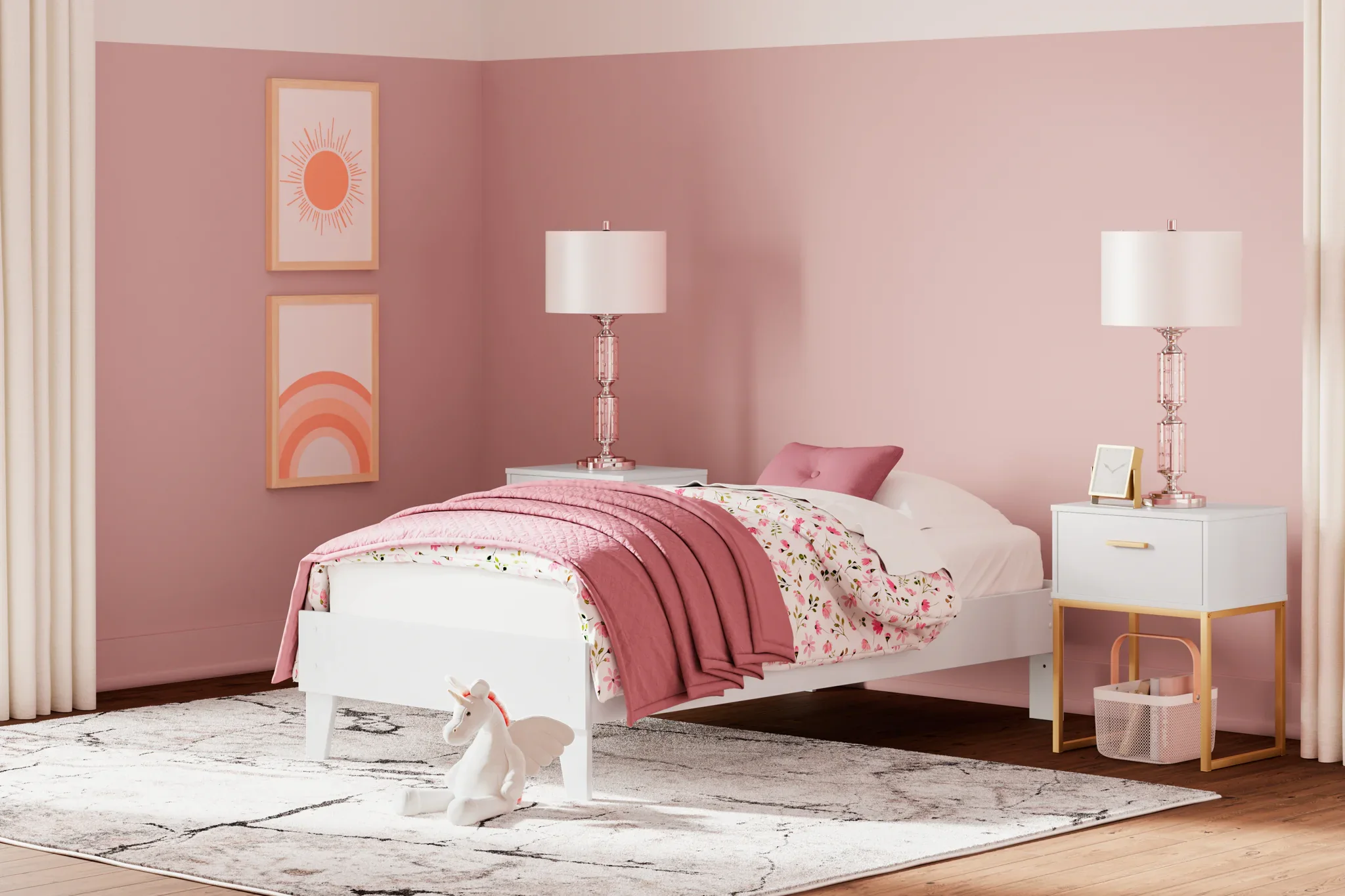 Socalle - Two-tone - Twin Platform Bed - Image 2