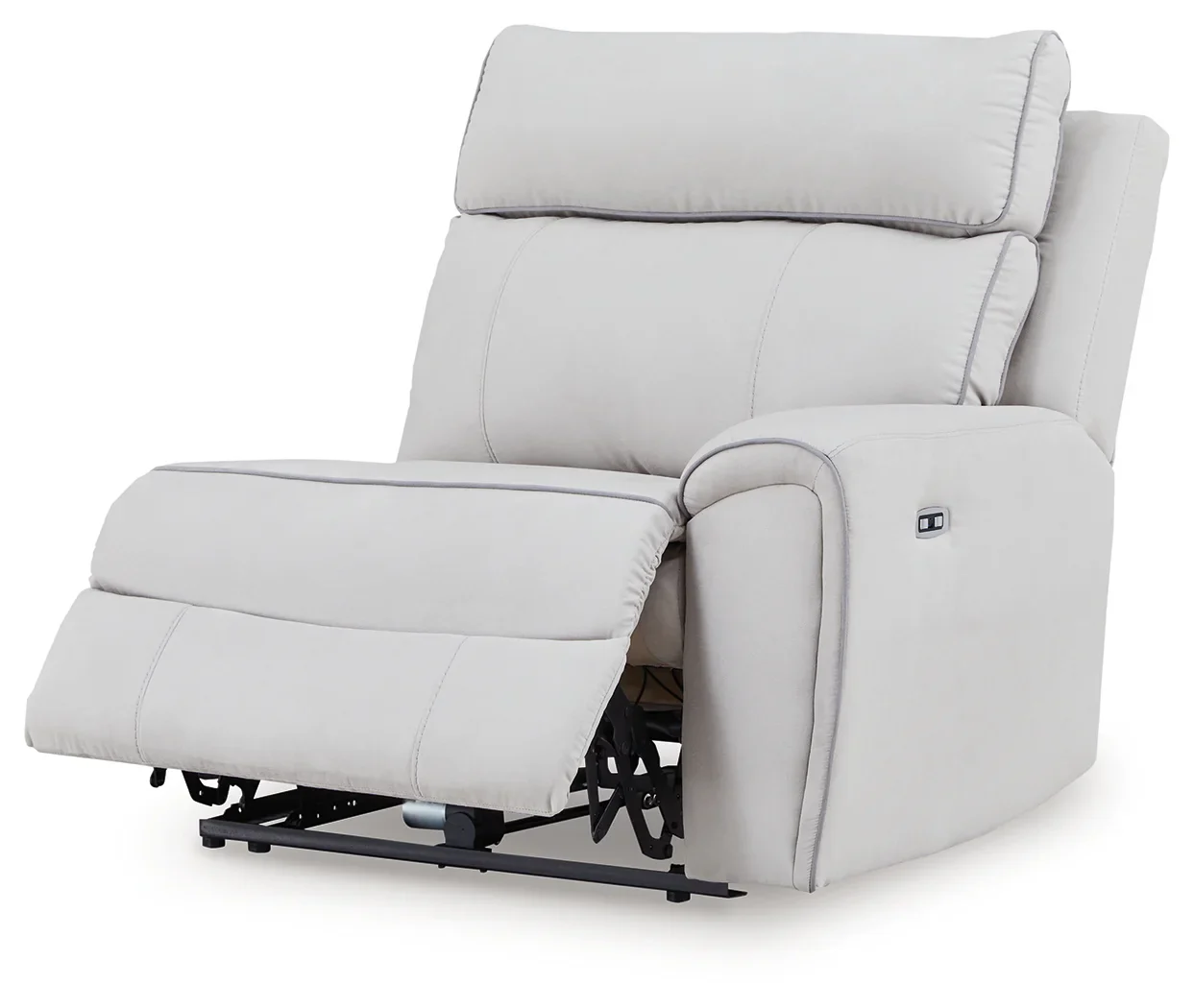 Social Pointe - 7-Piece Power Reclining Sectional With Storage Consoles - Pearl / Ash - Image 11