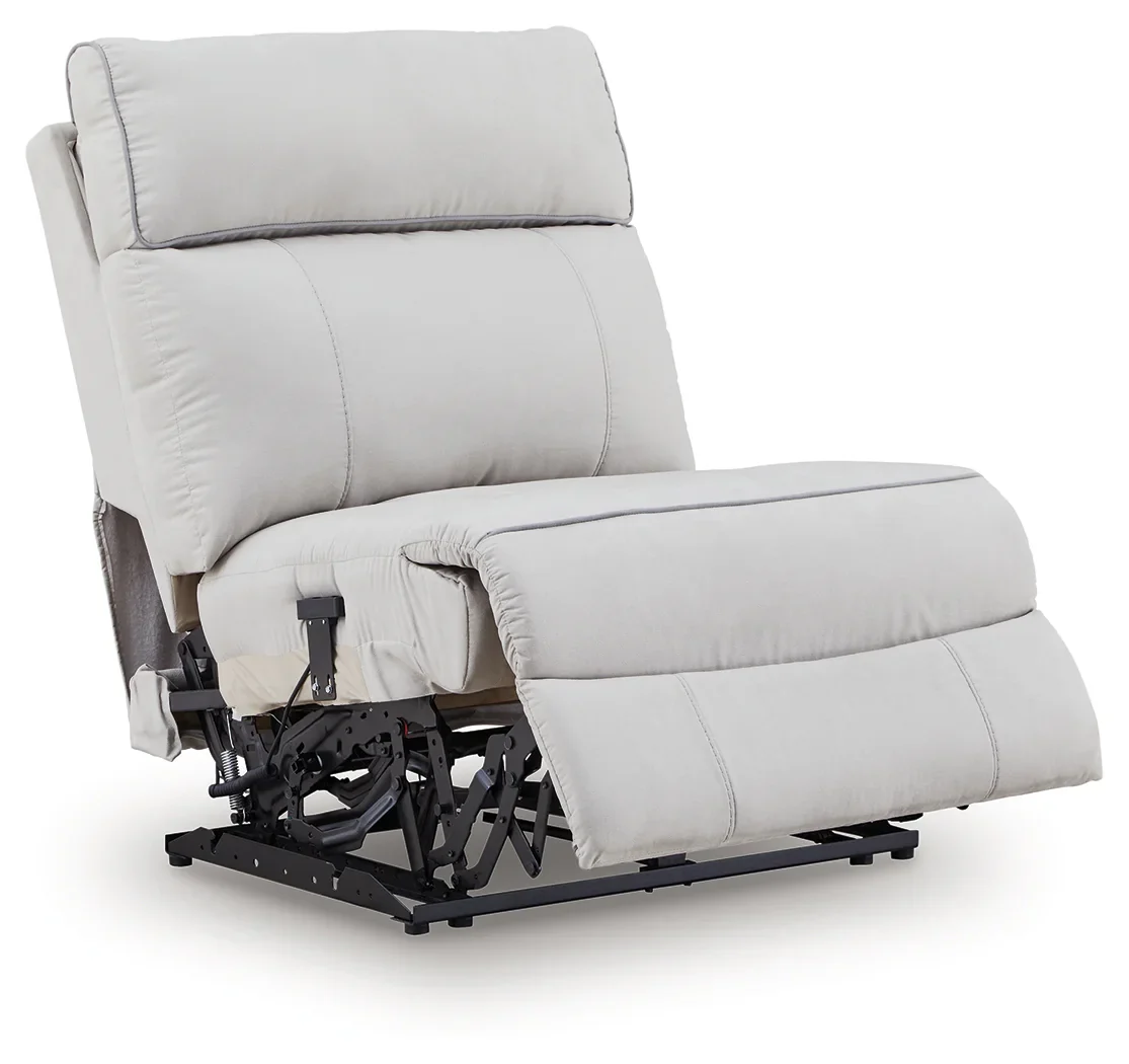 Social Pointe - 7-Piece Power Reclining Sectional With Storage Consoles - Pearl / Ash - Image 3