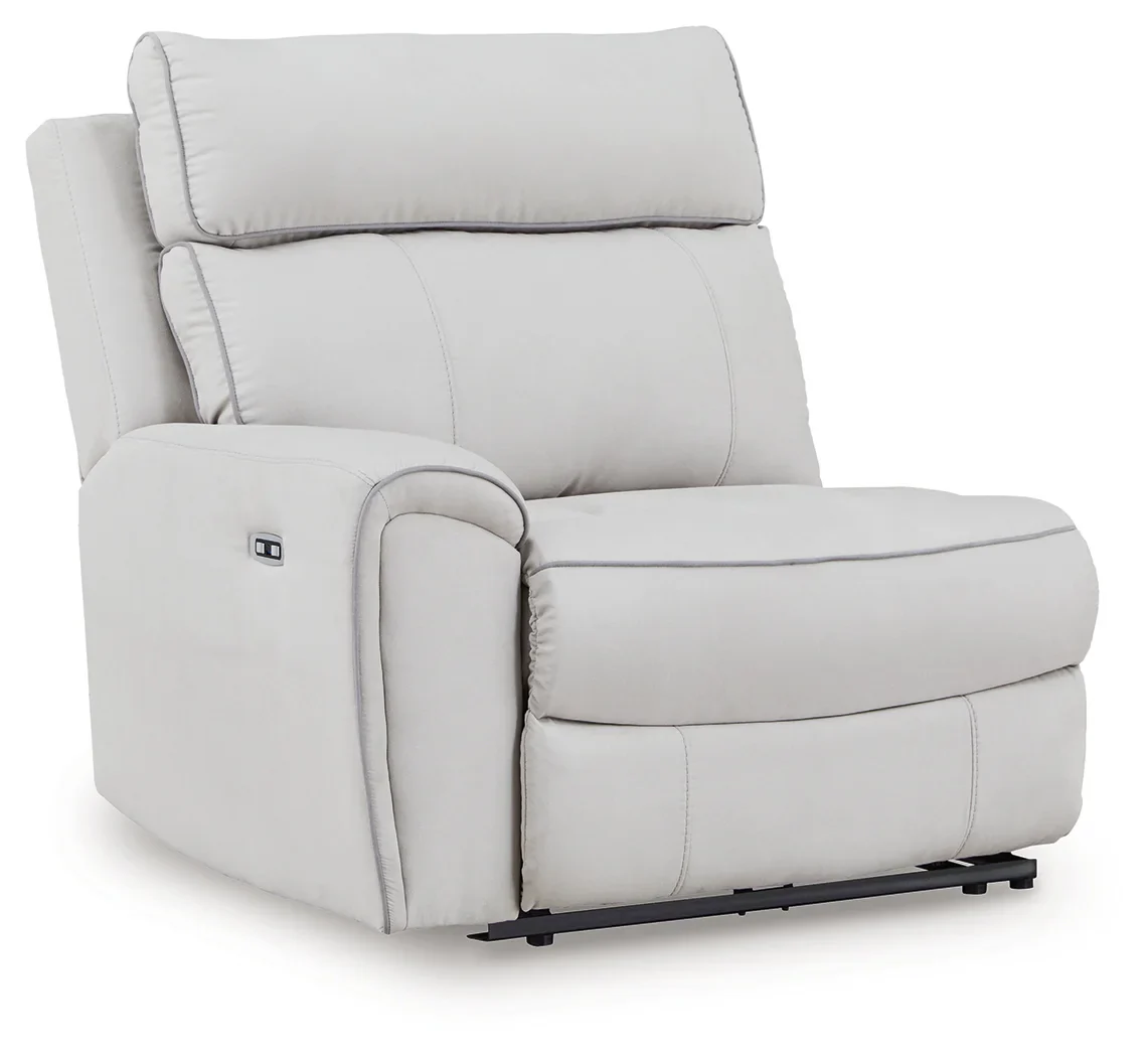 Social Pointe - 7-Piece Power Reclining Sectional With Storage Consoles - Pearl / Ash - Image 8
