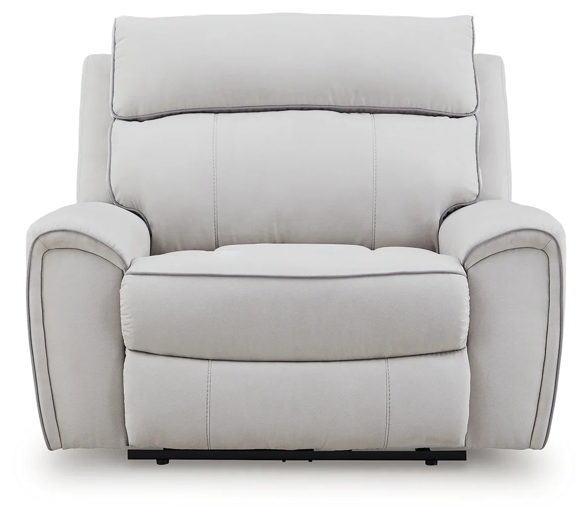 Social Pointe - Pearl / Ash - Power Recliner / Adjustable Headrest - Image 4