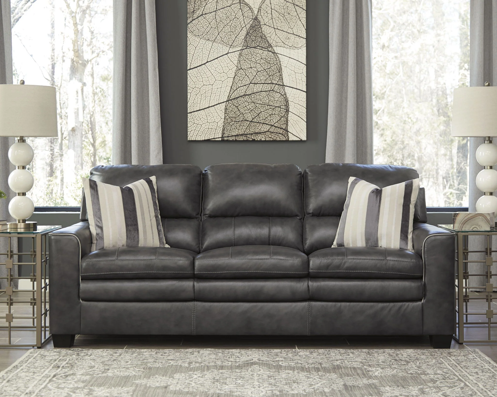 South - Blue / Beige - Large Rug - 8' x 10' - Image 3