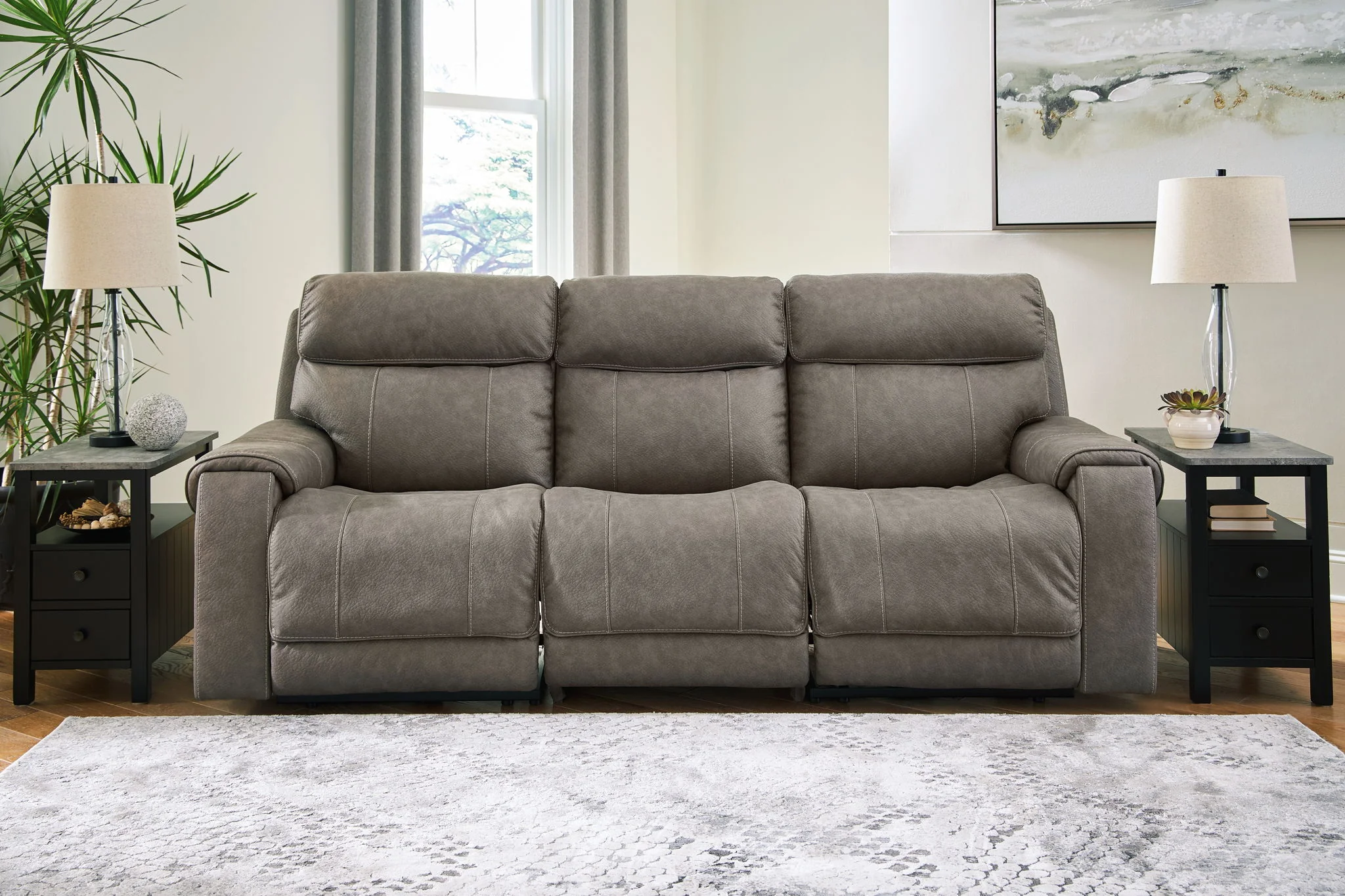 Starbot - Fossil - Power Reclining Sofa 3 Pc Sectional - Image 2