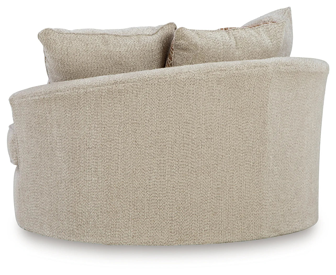 Steelwater Retreat - Oversized Swivel Accent Chair - Latte - Image 4