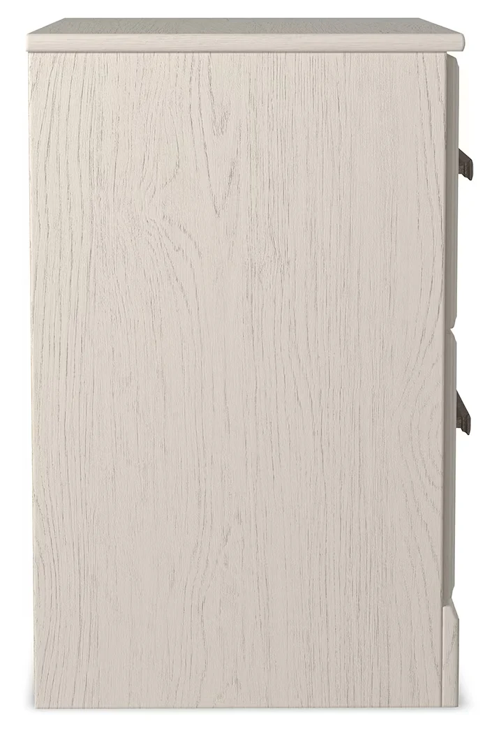 Stelsie - White - Two Drawer Night Stand - Image 3