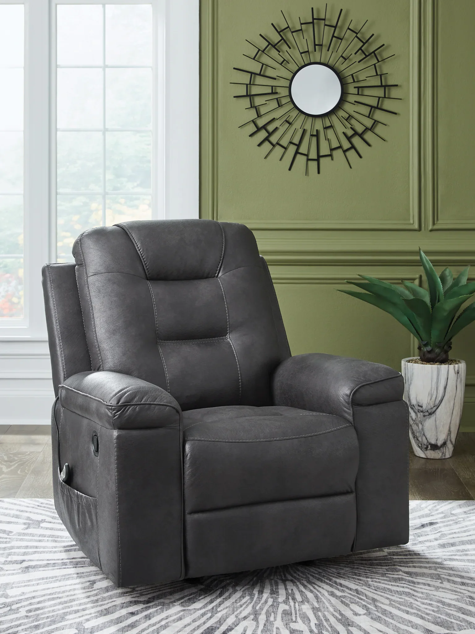 Stockworth - Granite - Rocker Recliner - Image 2