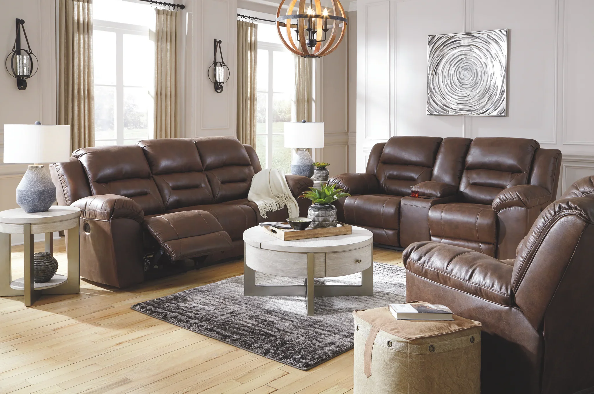 Stoneland - Chocolate - 2 Pc. - Power Sofa, Loveseat - Image 6