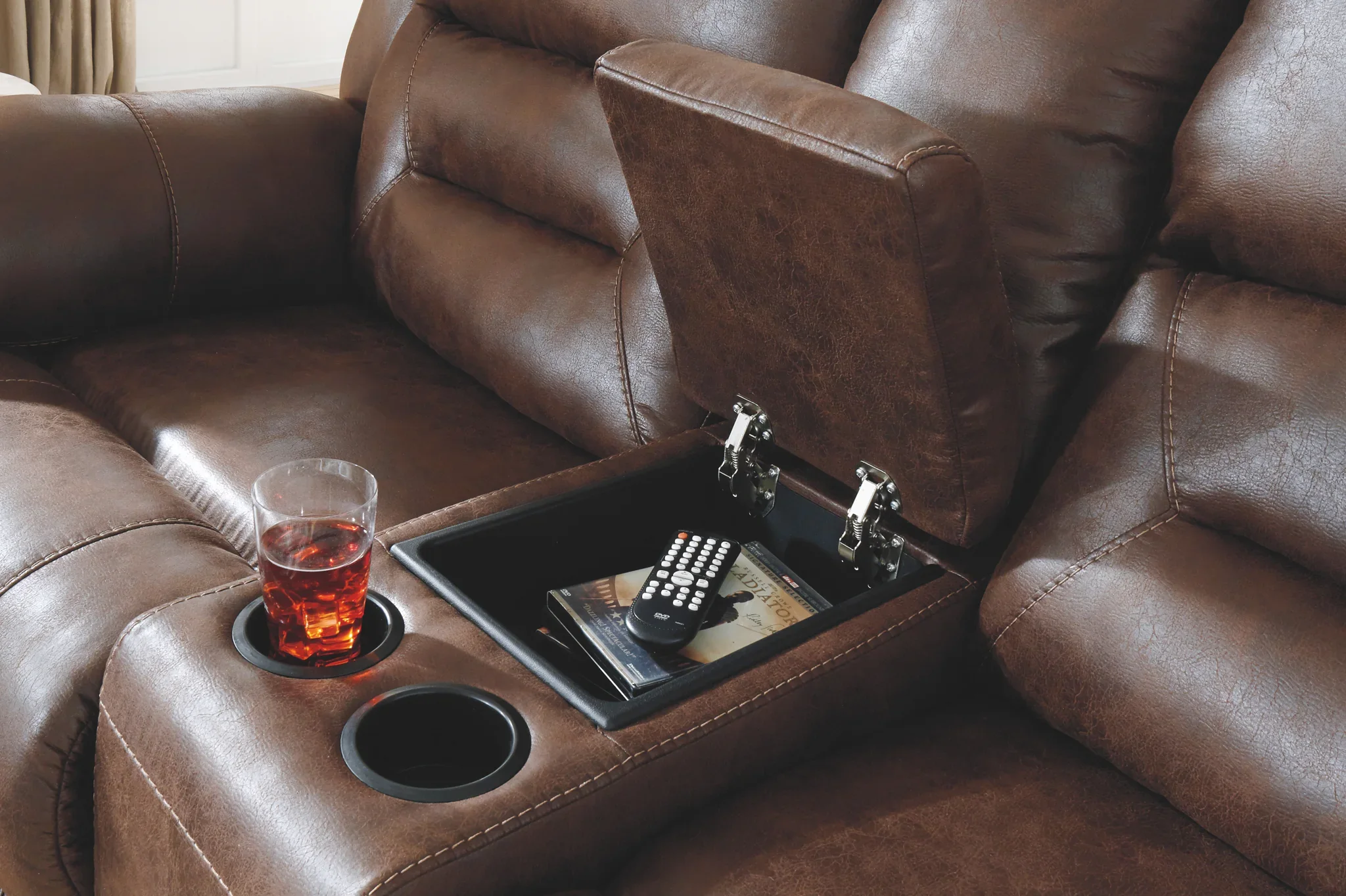 Stoneland - Chocolate - 3 Pc. - Power Sofa, Loveseat, Rocker Recliner - Image 5