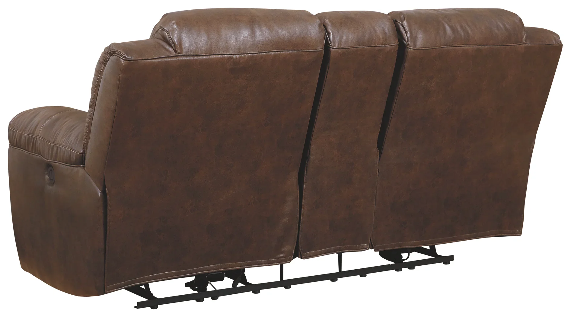 Stoneland - Chocolate - Dbl Rec Loveseat W/Console - Image 3